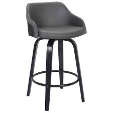 Baxton studio montclare modern and contemporary black bonded leather upholstered modern counter stool (set of 2). Amber Modern Black Gray Faux Leather Bar Stool Eurway
