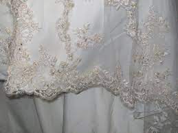 How To Hem A Wedding Gown With A Lace Hem Sewing Wedding Dress Sewing Dresses Bridal Alterations