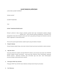 Savesave surat tawaran pelantikan pengawas 2018 for later. Surat Tawaran Kerja