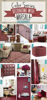 Color Series Decorating With Marsala A Shade Of Teal Home Decor Room Colors Burgundy Living Room