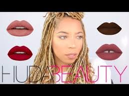 Doesn't look dried and flakey on lips. Huda Beauty Liquid Matte Lipstick Swatch Review On Tan Skin J D Video Beautylish