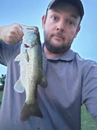 Fishing in flooded creek with minnows in Roanoke
