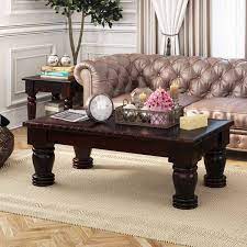 Coffee table ~ cocktail table ~ country french coffee table by drexel heritage. Vallecito Country Style Rustic Solid Wood Large Coffee Table