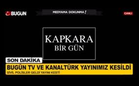 Bugun Ve Kanalturk Tv Lerinin Yayini Kesildi Tv