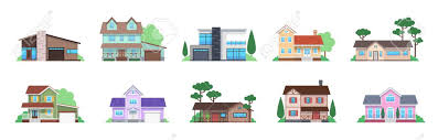 Check spelling or type a new query. Cottage Houses Front View Modern Suburban Home Countryside Royalty Free Cliparts Vectors And Stock Illustration Image 154953709
