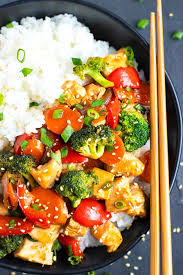 Each rice bowl has 428 calories. 30 Minute Teriyaki Chicken Stir Fry Evolving Table