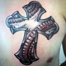 The baseball seams co., sioux falls, south dakota. 20 Baseball Cross Tattoo Designs For Men Religious Ink Ideas