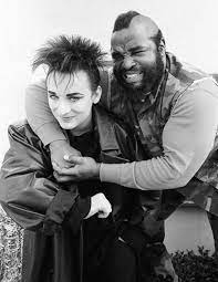 Boy George and Mr. T on an episode of "The A-Team"**
