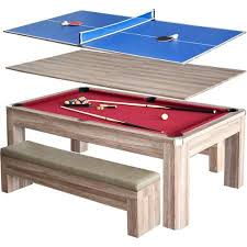 Newport 7 Pool Table Combo Set With Benches Walmart Com Pool Table Dining Table Pool Table Room Pool Table
