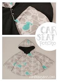 Reversible Car Seat Poncho Whitney Sews Car Seat Poncho Carseat Poncho Pattern Beginner Sewing Projects Easy