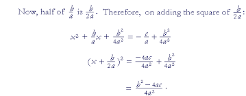 When completing the square, the above formula is used where, a, b, and c are variables from the equation. Completing The Square Topics In Precalculus