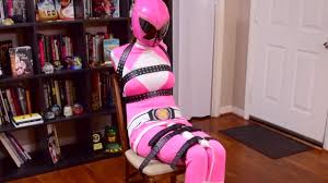 Shiny Bound - Raquel Roper - Pink Power Ranger Strapped and Drained |  HeavyFetish