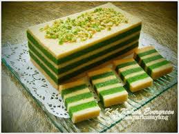 Kek lapis lumut dan cheese. Resepi Kek Lumut Sarawak Dayang Jack