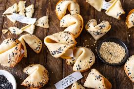 Honey Sesame Fortune Cookies