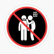Don't gossip sign" Sticker for Sale by headstudiokpl | Redbubble