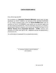 Maybe you would like to learn more about one of these? Carta Poder Simple Carta De Referencia Ejemplo De Carta Ejemplo De Carta Formal