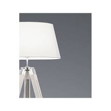 Lepower wood tripod floor lamp, mid century tall standing lamp, vintage design. Trio Tripod Floor Lamp White Wood