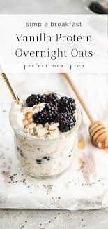 Oats have long been known to reduce ldl cholesterol, and prevent cholesterol oxidation, a risk factor for heart disease. Vanilla Overnight Oats High Protein Recipe Overnight Oats Recipe Healthy Best Overnight Oats Recipe Easy Baking Recipes