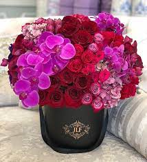 Fuschia And Red Flower Arrangements Simple Fresh Flowers Arrangements Flower Vase Arrangements
