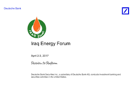 Deutsche Bank Iraq Project Financing Iraq Energy Institute