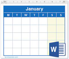 Print the calendar template or use it digitally. Free 2020 Word Calendar Blank And Printable Calendar Templates