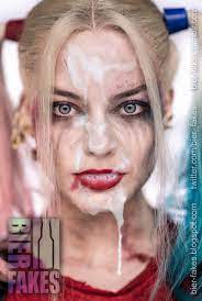 Margot Robbie As Harley Quinn Fake Cumshot Has Her Make-Up Completely  Ruined – MyCelebrityFakes.com