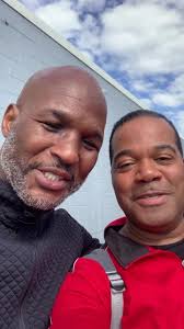 Professor James Simms with Bernard Hopkins after 7am class.