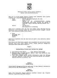 Kontrak kerja atau yang juga dikenal dengan sebutan perjanjian kerja adalah sebuah perjanjian atau kontrak lisan dan/atau tulisan antara pekerja dengan pemberi modal (pengusaha). Contoh Kontrak Kerja Perjanjian Kerja 1