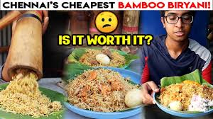 This is how the unique bamboo biryani dish is made… you can try bamboo biryani at mota fish. 60 Cheapest Bamboo Biryani In Chennai Street Food Chennai Food Review Tamil Idris Explores Youtube