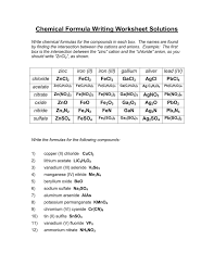 Chemistry Writing Formulas Worksheet Answers Is Just A Sheet Of Paper Comprising Responsibiliti Word Problem Worksheets Practices Worksheets Writing Worksheets