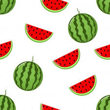 Red Watermelon Slices Seamless Pattern In 2020 Watermelon Illustration Seamless Patterns Pattern
