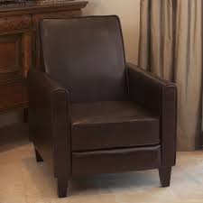 Amazon Com Lucas Brown Leather Recliner Club Chair Home Leather Recliner Club Chair Small Lounge Chairs Club Chairs Chairs For Small Spaces
