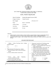Contoh soal pilihan ganda konstruksi jalan dan jembatan berbagi bahan ajar jembatan guru ilmu sosial rpp k13 teknik gambar bangunan xii 6. Uji Coba Soal Pdf