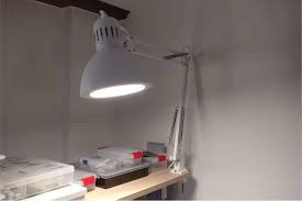 Make A Budget Friendly Led Tertial Work Lamp Ikea Hackers Lamp Work Lamp Hanging Ceiling Lamps