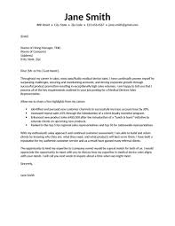 Medical Sales Cover Letter
