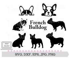 Black And White Frenchie Clipart French Bulldog Svg Bulldog Svg Bulldog Silhouettes Etsy French Bulldog Bulldog Cricut