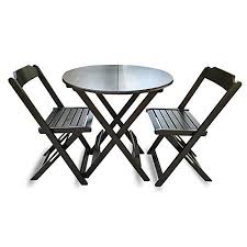 Portable folding tables and chairs at lowe's. Primeway Decor Circular Folding Table Set 2 Chairs Bistro Set Outdoor Dining Set Patio Furniture Deals