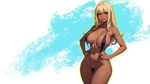 Wallpaper girl, hot, sexy, boobs, anime, blonde, breasts, big boobs for  mobile and desktop, section сэйнэн, resolution 3840x2160 - download