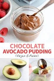 Chocolate Avocado Pudding Ready In 5 Minutes Recette Pouding Au Chocolat Dessert Facile Recette Dessert