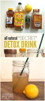 all natural secret detox drink recipe
