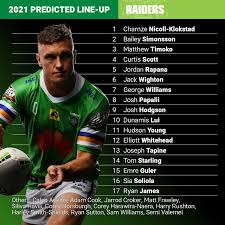 Free shipping and no sales tax. Nrl 2020 Canberra Raiders Predicted Line Up For 2021 Round 1 Nrl