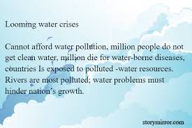 Everything you need to know. Looming Water Crises Can Jiban Majumdar English Abstract Quote