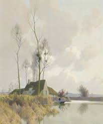Alexandre Louis Jacob French 1876 1972 Vieux Moulin Des Marais Environs D Amiens Signed A Jacob Lower Ri Landscape Art Art Painting Landscape Paintings