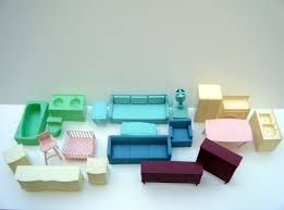 Vinatage Dollhouse Furniture Lot Of 23 Pieces Plastic 1960 S Doll House Furniture Dollhouse Furniture Doll House Furniture