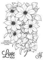 The flower's presence are always appealing and create nice atmosphere. Clematis Greenhouse Society Digital Flowers Coloring Pages Colouring Pages