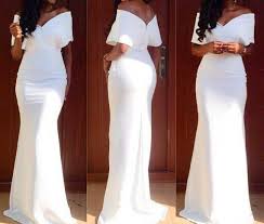 Black And White Dinner Party Attire White Dinner Dress Prom Dress Black Gown Prom Gown Mermaid White Evening Dress White Prom Dress Mermaid Dresses