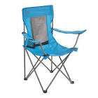 Mesh Back Folding Camping Quad Chair w/ Cup Holder & Carry Strap, Assorted Outbound