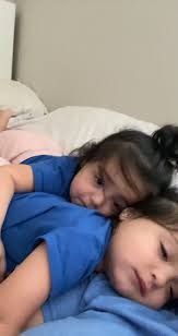 Sweet Morning Cuddles with Sophia and Isabella