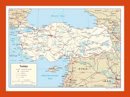 On the east are georgia, armenia, iraq, iran, and syria. Political Map Of Turkey 2006 Maps Of Turkey Maps Of Asia Gif Map Maps Of The World In Gif Format Maps Of The Whole World