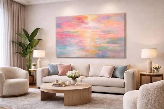 Oversized Abstract Wall Art for Living Rooms: Bold Statements That Tra – Extra  Large Wall Art